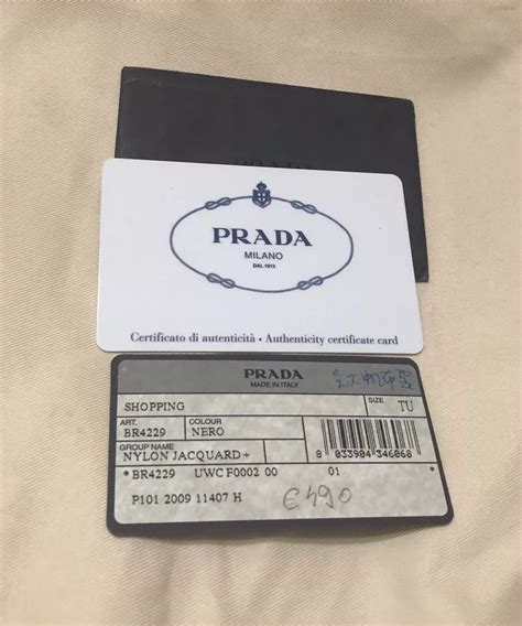 prada authenticity certificate|Prada bag authentication tips.